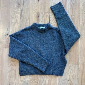 Zara Charcoal Cropped Sweater